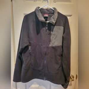 Mens The Northface Black light jacket full zip fleece coat, Size M